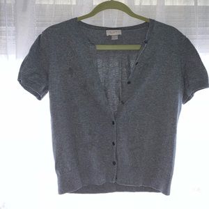 LOFT Gray Cardigan